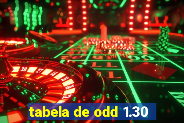 tabela de odd 1.30