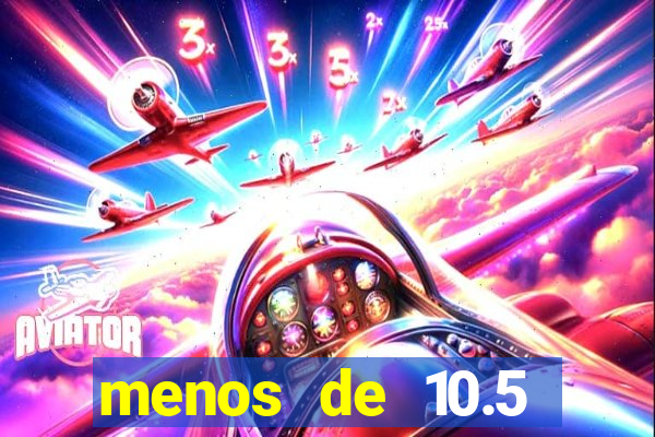 menos de 10.5 escanteios o que significa