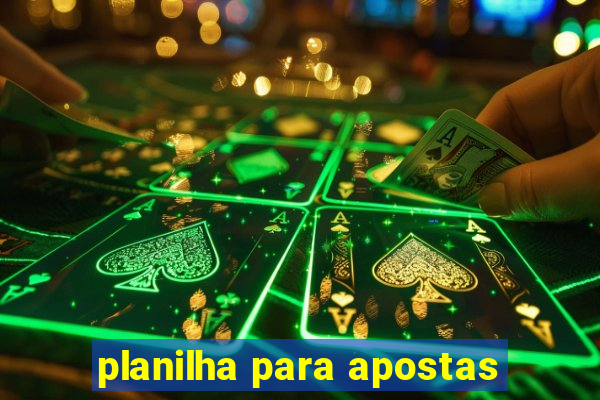 planilha para apostas