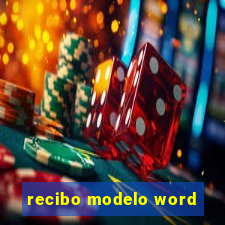recibo modelo word