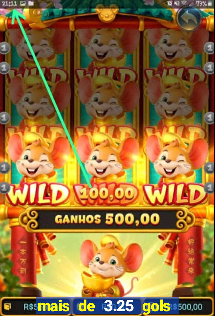 mais de 3.25 gols o que significa