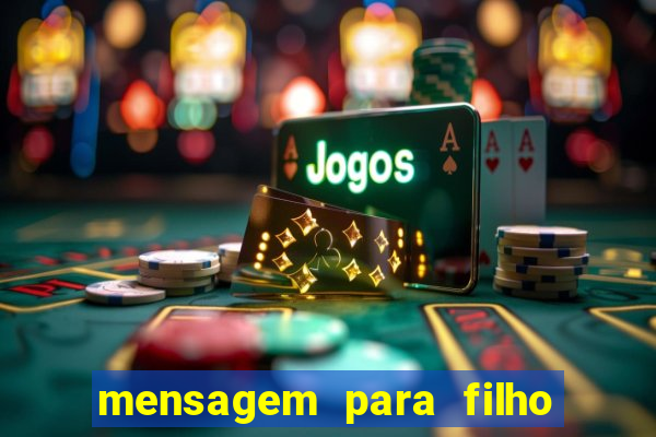 mensagem para filho jogador de futebol