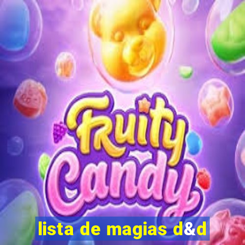 lista de magias d&d