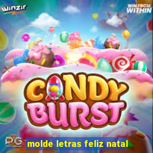molde letras feliz natal