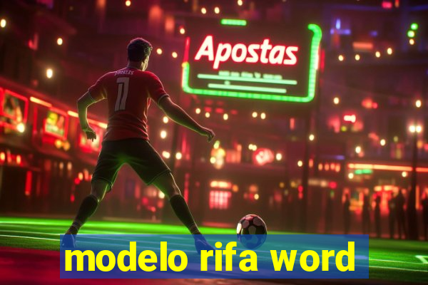 modelo rifa word