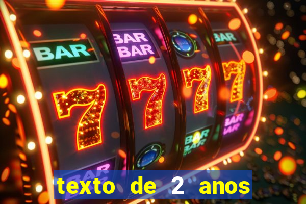 texto de 2 anos de namoro
