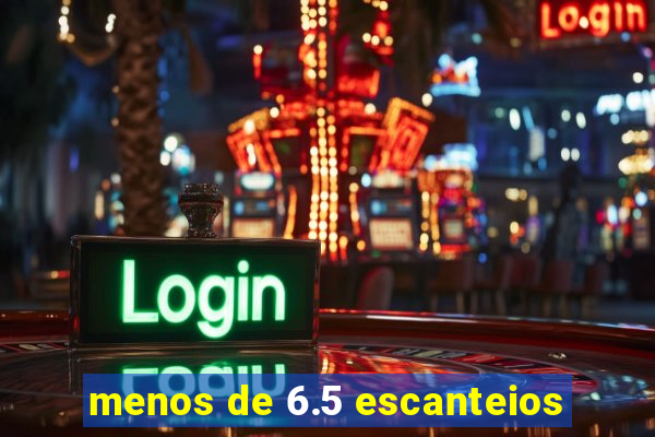 menos de 6.5 escanteios