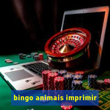 bingo animais imprimir