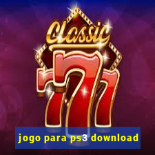 jogo para ps3 download