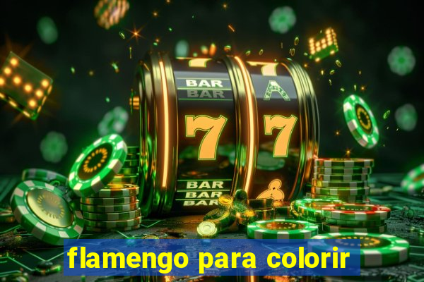 flamengo para colorir
