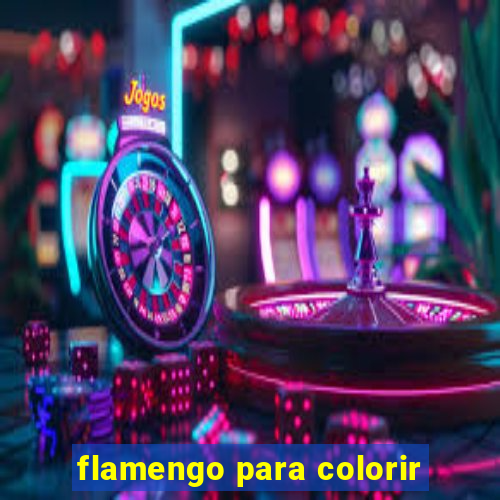flamengo para colorir