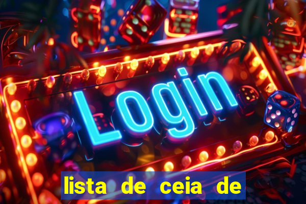 lista de ceia de natal para 20 pessoas