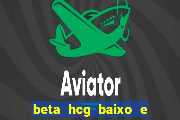 beta hcg baixo e gravidez evoluiu