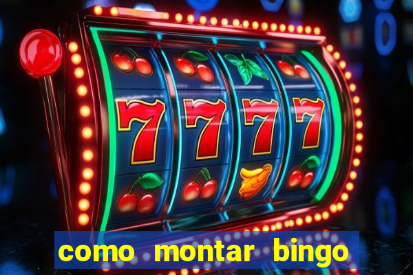 como montar bingo brinquedos toia