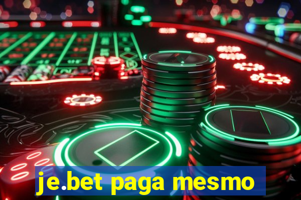 je.bet paga mesmo