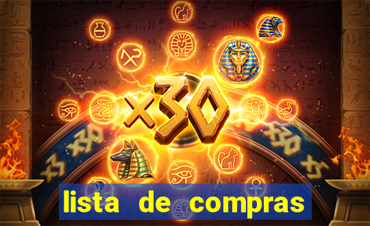 lista de compras mensal para 2 pessoas
