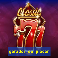 gerador de placar de futebol