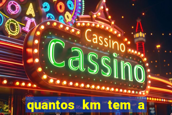quantos km tem a serra de santos