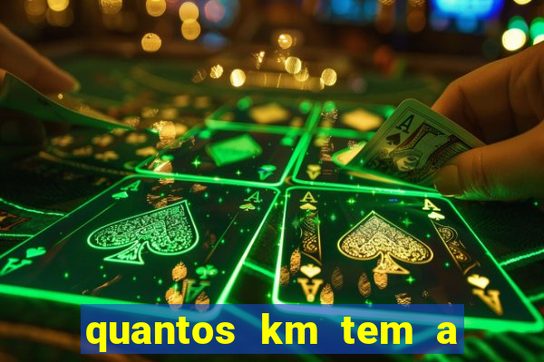 quantos km tem a serra de santos
