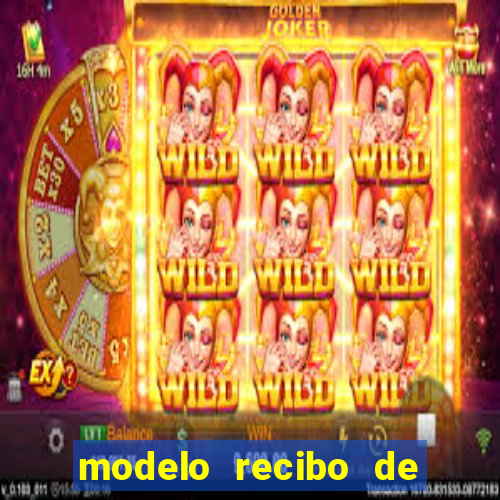 modelo recibo de pagamento autonomo