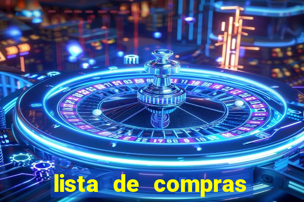 lista de compras para 2 pessoas