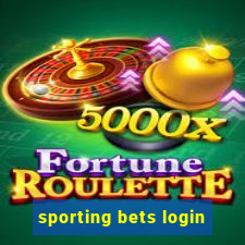 sporting bets login