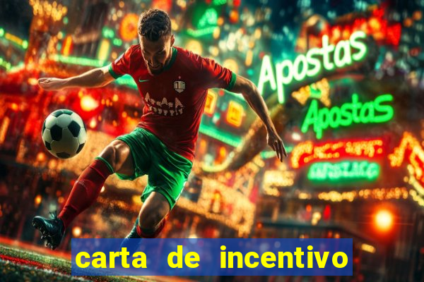 carta de incentivo para alunos