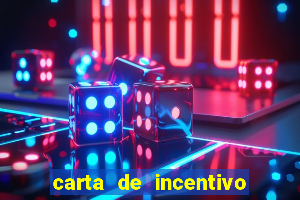 carta de incentivo para alunos