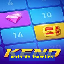 carta de incentivo para alunos