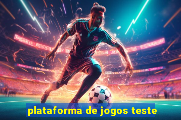 plataforma de jogos teste