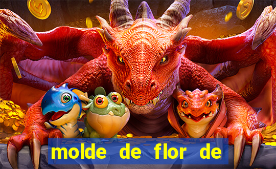 molde de flor de eva grande para imprimir