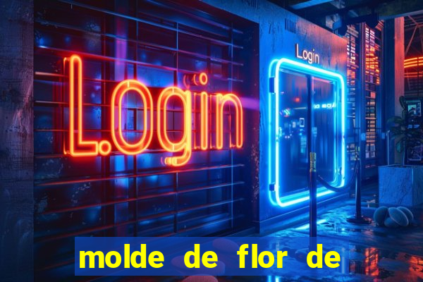 molde de flor de eva grande para imprimir