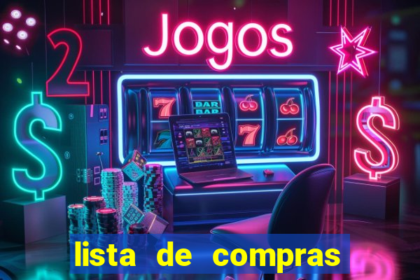 lista de compras supermercado para imprimir