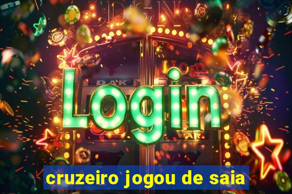 cruzeiro jogou de saia
