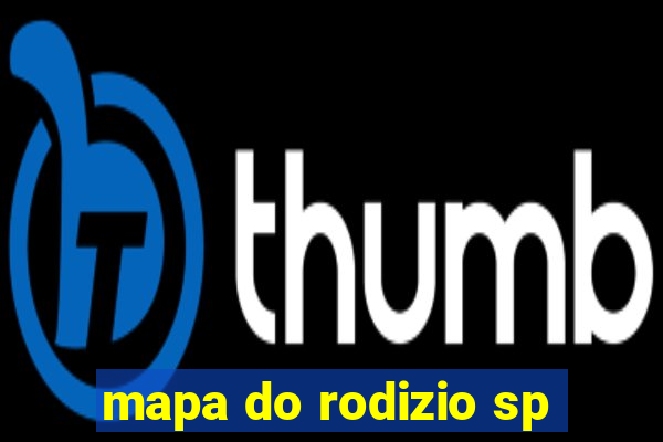 mapa do rodizio sp