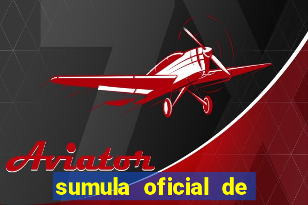 sumula oficial de futebol 7 society excel