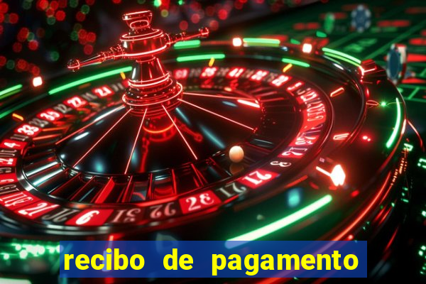 recibo de pagamento modelo word