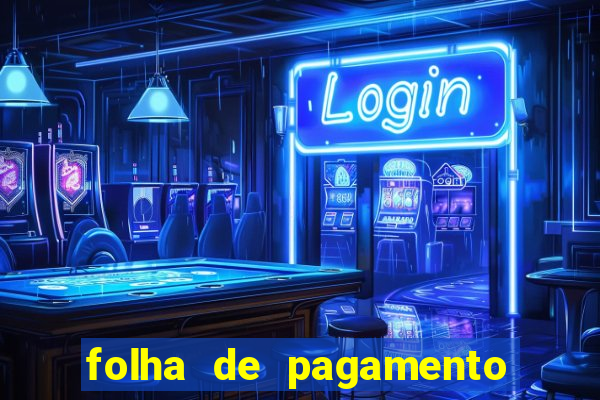 folha de pagamento para preencher word
