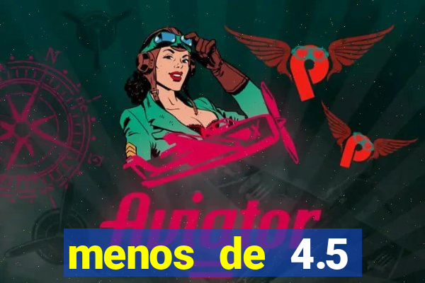 menos de 4.5 escanteios o que significa