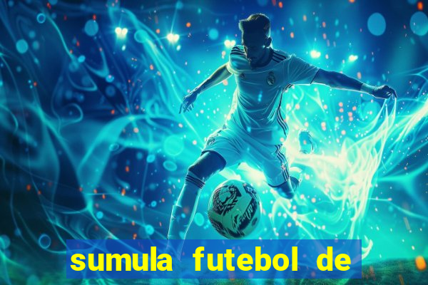 sumula futebol de campo word