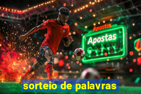 sorteio de palavras