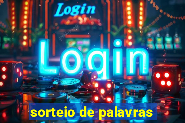 sorteio de palavras