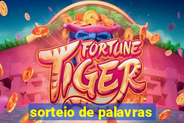 sorteio de palavras