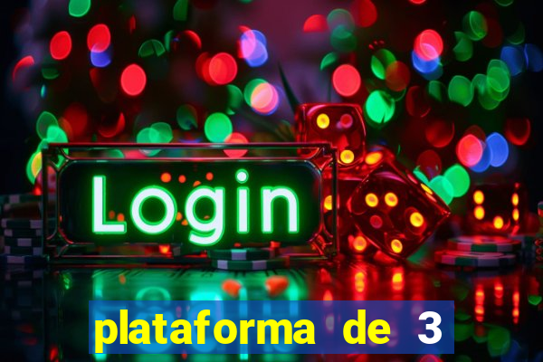 plataforma de 3 reais jogo