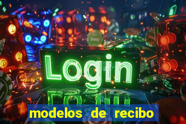 modelos de recibo de pagamento word
