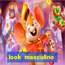 look masculino blazer cinza