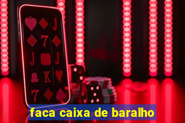 faca caixa de baralho