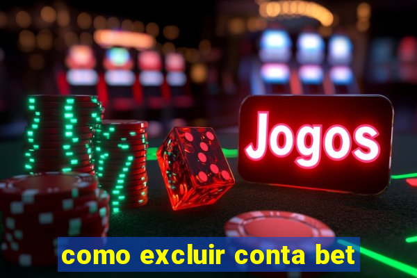 como excluir conta bet