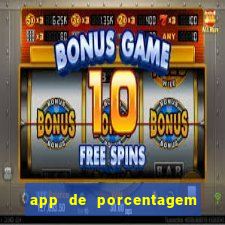 app de porcentagem de jogos slots