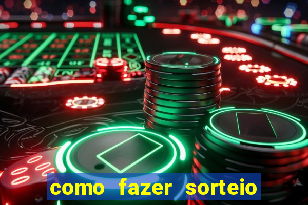 como fazer sorteio de cores online